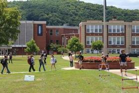 Students on quad.